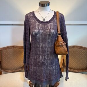 90s Y2K Purple Knit Fairy Top